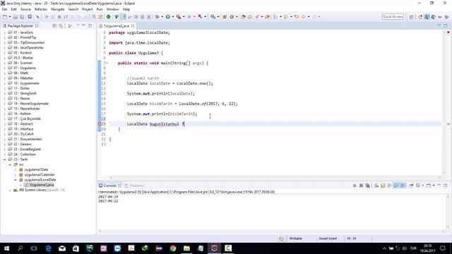 Nesne Yönelimli Programlama Java 104 LocalDate смотреть онлайн