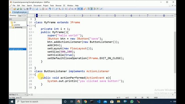 4 jbutton click functionality listeners смотреть онлайн