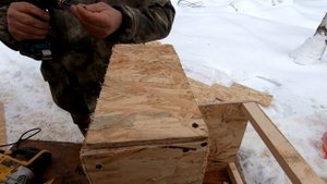 Как сделать гнездо для кур с яйцесборником.
