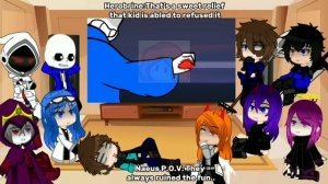 Rainimator Ocs (+ Herobrine,Sans & 303) reacts to "GlitchTale S1 Ep2" [ REQ. & Read in a desc.]