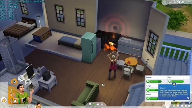 The SIMS 4 GAMEPLAY (GT630,Athlon X4 740,4GB Ram) смотреть онлайн