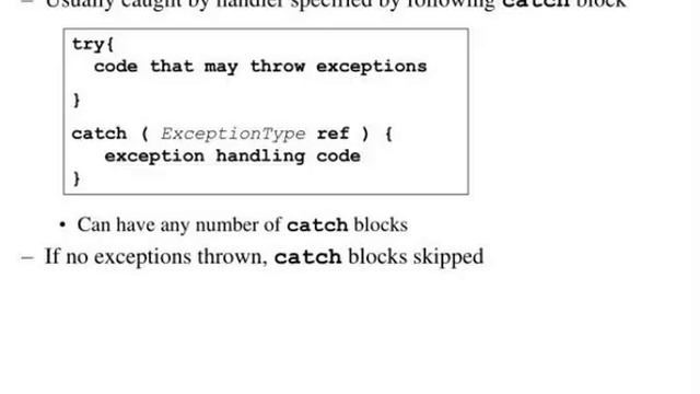 chapter 14 exception handling смотреть онлайн