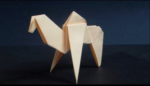 Как сделать верблюда из бумаги. Оригами верблюд. Origami camel.mp4