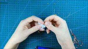 МК подснежник из лент-078