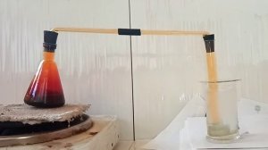 Синтез БРОМА Br2. Реакция БРОМИДА НАТРИЯ, ДИОКСИДА МАРГАНЦА и СЕРНОЙ КИСЛОТЫ. Опыты по химии.