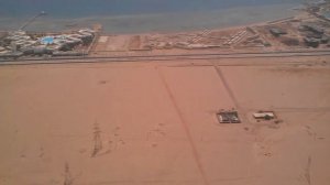 Посадка в Аэропорту Хургада, Египет. Landing in Hurghada. Egypt.