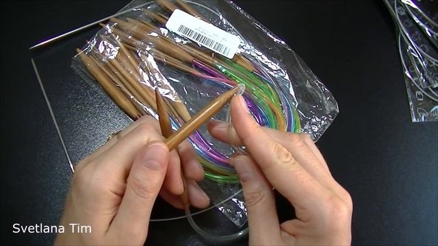 Круговые спицы металлические и бамбуковые. смотреть онлайн