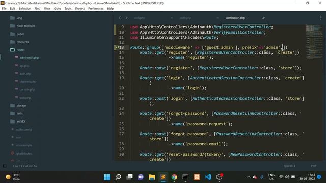Laravel 9 Multi Auth | Laravel 9 Breeze Multi Auth | Laravel Multi auth Guard | Ajay yadav | [HINDI смотреть онлайн