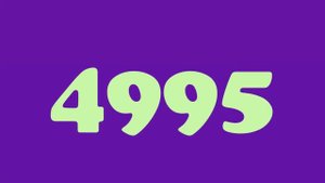 Counting numbers from 10000 to 1 Different fonts and colours version