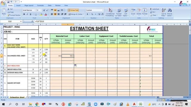 ESTIMATION & COSTING OF HVAC PROJECT II IN ACTUAL PRACTICE II ENGLISH TUTORIAL смотреть онлайн