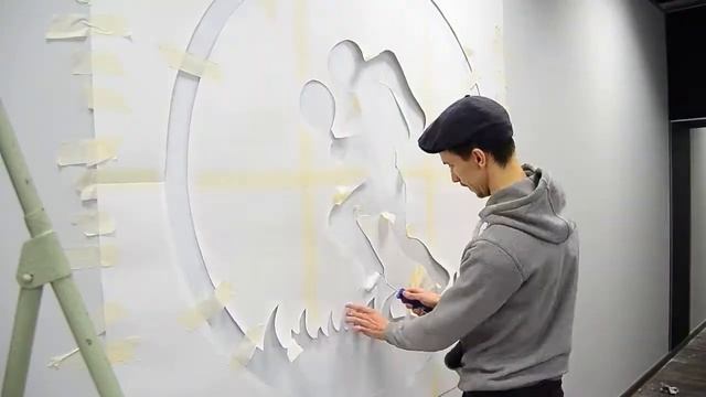 Как сделать большой трафарет для росписи стен? Роспись стен в компьютерном клубе