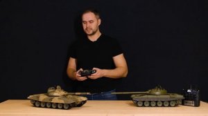Новые радиоуправляемые танки 2 в 1 Т-90 и Т72 Heng Long. И пневматика и ИК для танковых боев.