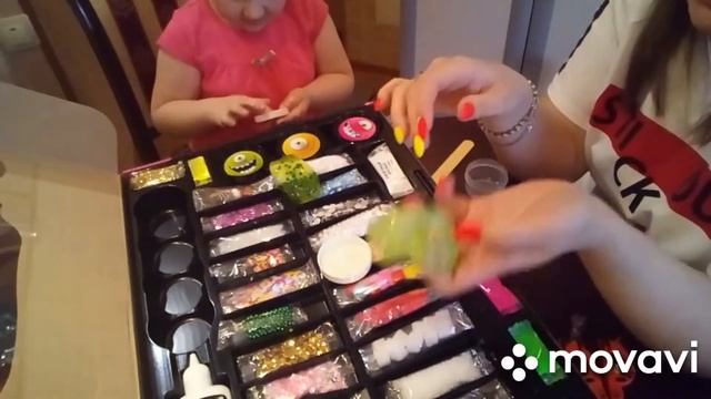 Мега большой набор для изготовления слаймов!!!!Распаковка и обзор. смотреть онлайн