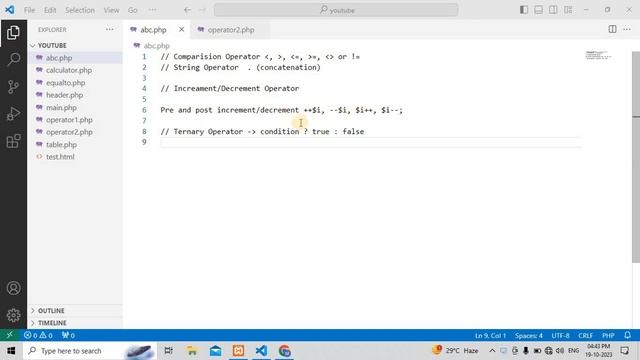 Operator In PHP Part-2 | PHP Operator In Hindi Part-2 | PHP Tutorial In Hindi / Urdu