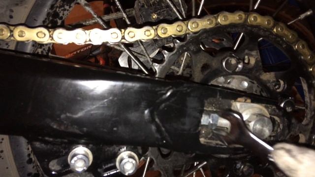 Натяжка цепи на питбайке смотреть онлайн