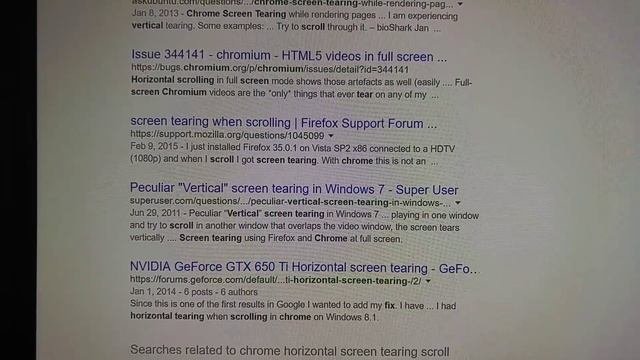 Nvidia GeForce 970 - 364.51 Driver - Horizontal Screen Tearing