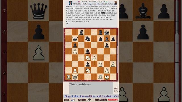 Titled Tuesday 14th Mar Early 2023 - Round: 3 || Fabiano Caruana vs Abhijeet Gupta