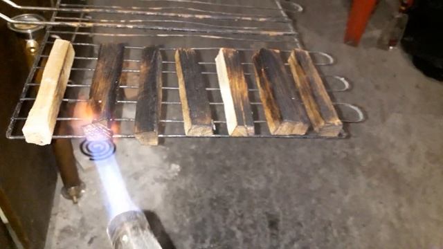 Обжиг дубовых брусков смотреть онлайн