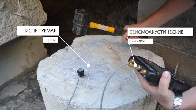 Испытание свай существующих зданий