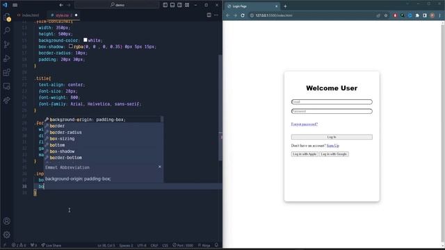 Simple Login Form using HTML and CSS | HTML CSS Tutorial смотреть онлайн