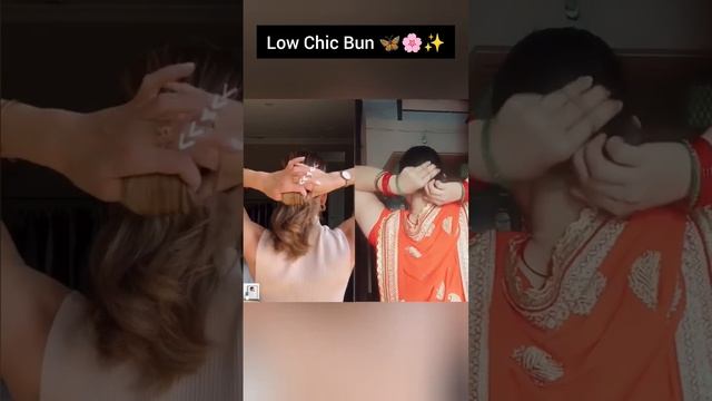 Low chic bun tutorial??? #shorts #viral #tiktok #hair #hacks #hairstyle #hairtutorial #barbie