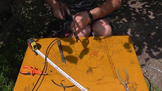 Антенна "Диполь на 145 МГц" из 50 Ом коаксиального кабеля. Часть 1. Изготовление. смотреть онлайн