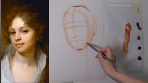 1 урок. Пишем портрет маслом. Урок портрета Лопухина. Копия картины Боровиковского. Портрет