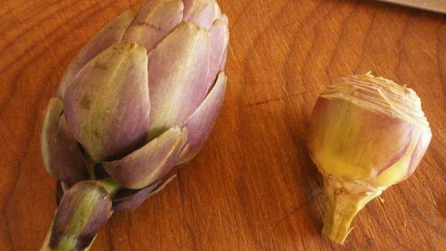 Гарнир из свежих артишоков