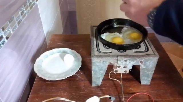 Готовим обед от солнечных панелей на прямую без инвертора ! смотреть онлайн