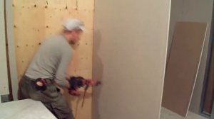 Монтаж гипса и фанеры, Hilti в помощь!