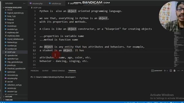 Python-Programming | Object-Oriented-Programming | Class & Object With Examples