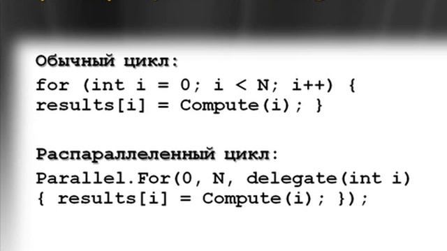 Многопоточное программирование с Parallel Extensions
