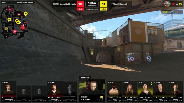 ФИНАЛ BETBOOM ALL-STAR 5X5  TEAM LENAGOLOVACH VS TEAM RACHEL  ТУРНИР ПО COUNTER-STRIKE 2