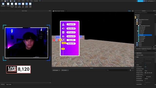 How To Make A Settings/Custom Top Bar Icon Gui's In Roblox Studio 2021 | Vibe Game Series (PT.38) смотреть онлайн