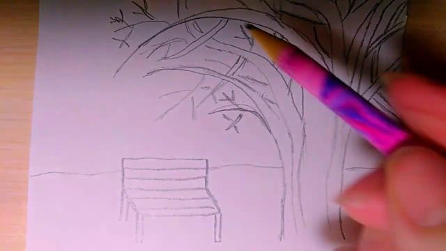 Как нарисовать простой пейзаж, пошагово, рисунки для детей смотреть онлайн