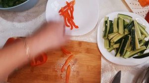 САЛАТ ПО-КОРЕЙСКИ С ОВОЩАМИ И МЯСОМ/ОЧЕНЬ ВКУСНЫЙ /