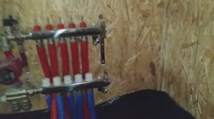 Теплый пол - заполнение системы водой и пробный пуск - 14 октября 2022