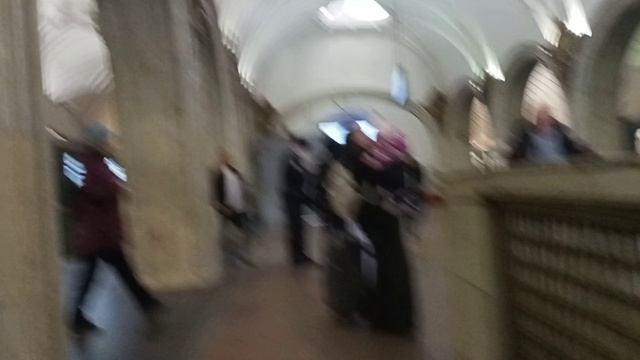 Обзор московской станции Павелецкая: переход от зелёной ветки на кольцевую.