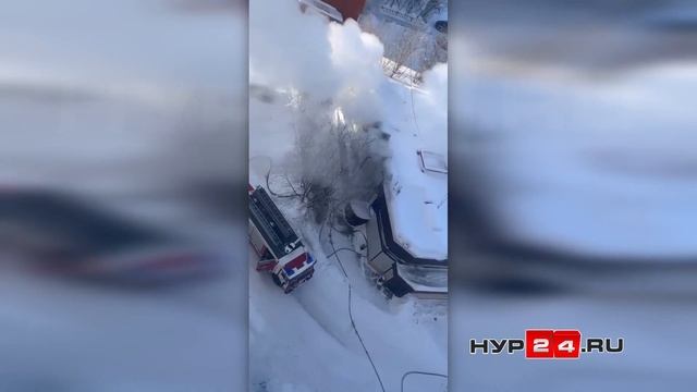 В Новом Уренгое горела сауна смотреть онлайн