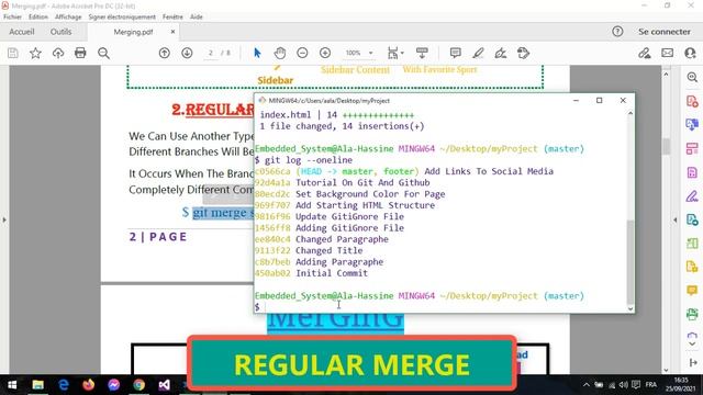 #31 : Course Git && Github | REGULAR MERGE | Git Merge | Part 3 смотреть онлайн