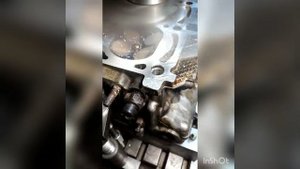 Фрезеровка ГБЦ на 676 фрезерном станке.