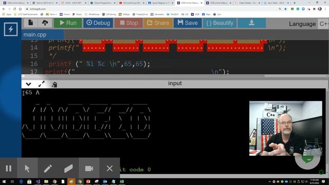 ASCII codes printing more special characters