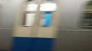 Станция Савёловская Серпуховско-Тимирязевской линии метро. Посадки нет! Поезд скорее всего на обкат