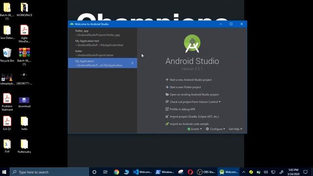 2 Making Flutter project and deploying code on simulator смотреть онлайн