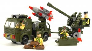 Собираем Военный грузовик с ракетой и пушкой из LEGO - конструктор Enlighten Brick Combat Zones 812