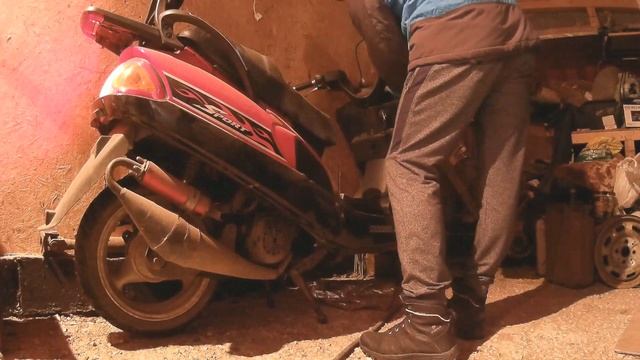 Как завести китайский максискутер ЗИМОЙ? (LINGBEN Warrior JET). смотреть онлайн