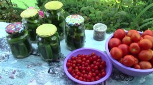 Консервация.  Огурцы в томатном соке.