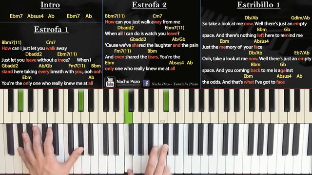 Como tocar "Against all odds"(Phil Collins) - Piano, tutorial, partitura y Mp3 смотреть онлайн