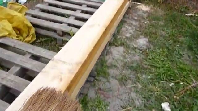 Теплица собственными руками, обработка и установка мурлата часть 14 смотреть онлайн