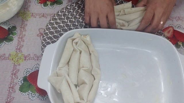 Болгарская Баница из лаваша с творогом сладкая!Вертута с творогом!